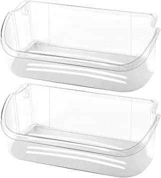 Photo 1 of 2 x 240356402 Refrigerator Upper Door Shelf Clear Bin by AMI, Compatible with Frigidaire, 15.38in(L)×6.69in(W)×5.0in(H), Replaces 240356401 240356402 AP2549958 PS430122