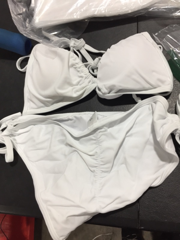 Photo 1 of 2 piece bikini size XS white 