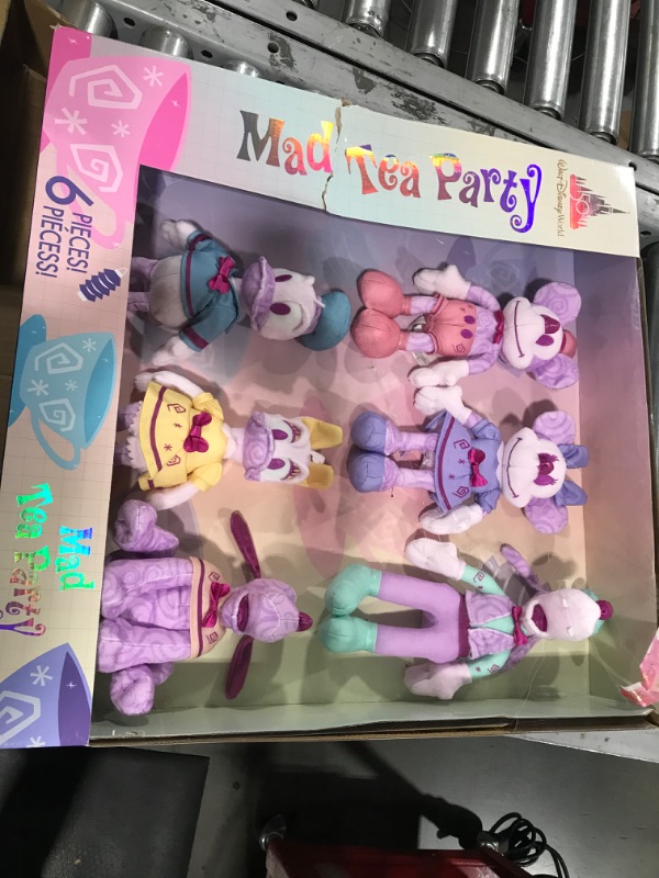 Photo 2 of Disney WDW 50th Mad Tea Party Plush Collector Set, Amazon Exclusive Mad Tea Party Commemorative Plush