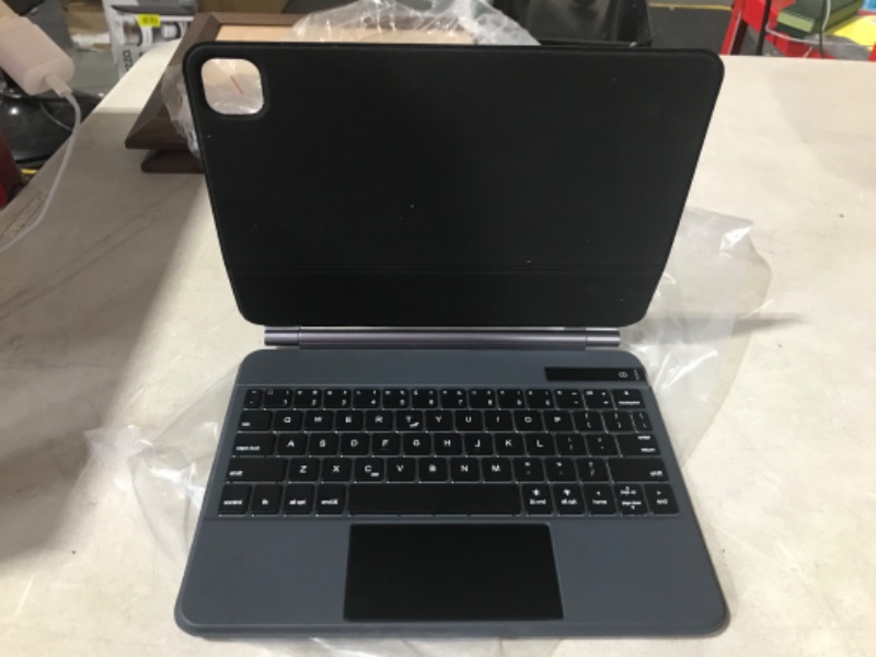 Photo 2 of **FOR PARTS OR REPAIR**
Tiaota Magnetic Keyboard Case for iPad Pro 11/10.9?inch (3rd/2nd gen and ipad Air 5th gen), Magic Keyboard Case with iPadOS Shortcuts, Floating Cantilever Stand, with Backlit, Multi-Touch Trackpad