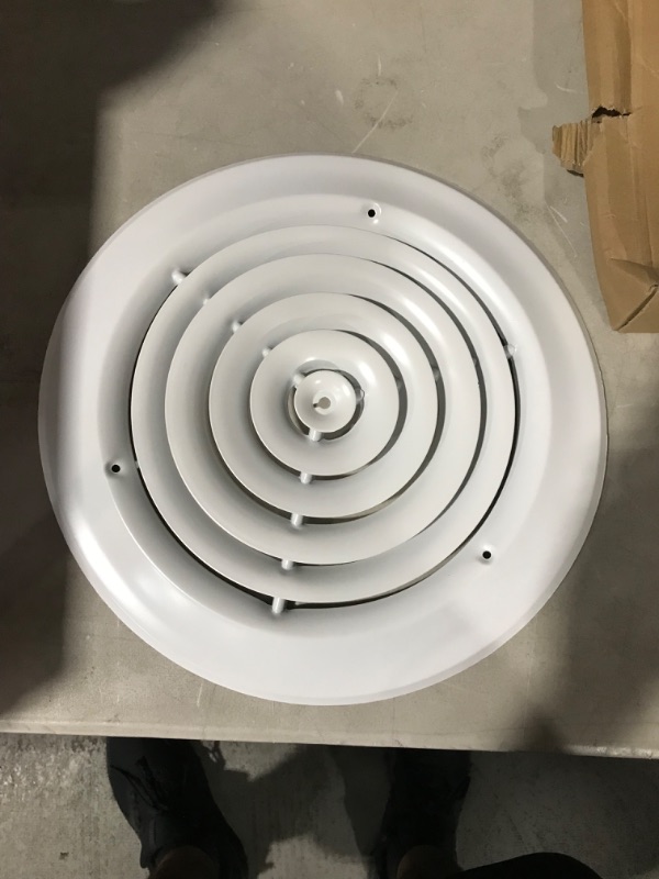 Photo 2 of 10" Round Ceiling Diffuser - Easy Air Flow [Outer Dimensions: 13.75"]