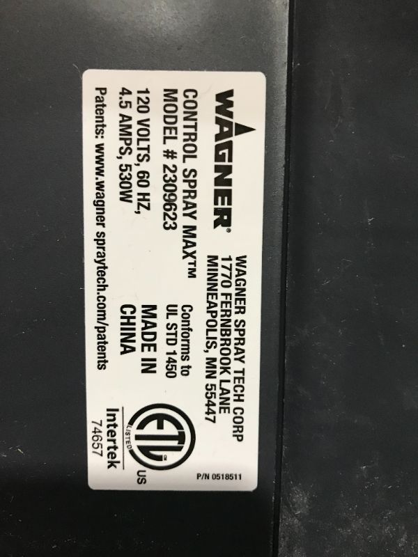 Photo 2 of Wagner Spraytech 0518080 Control Spray Max HVLP Paint or Stain Sprayer & C900038.M Large Spray Shelter with Built-in 