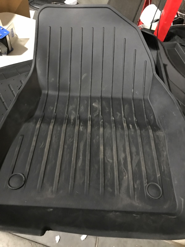 Photo 5 of (USED) SUPER LINER All Weather Floor Mats for Tesla Model Y 5-Seat 2021 2022 2023 Full Set