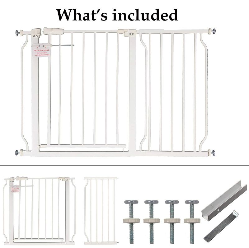 Photo 1 of BalanceFrom Easy Walk-Thru Safety Gate for Doorways and Stairways with Auto-Close/Hold-Open Features, Fits 29.1 - 43.3 Inch Openings
