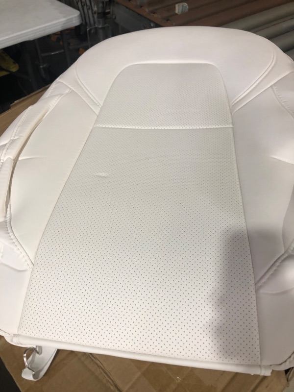 Photo 1 of **SEE NOTES**
RuiYue Carry Fit Tesla Model Y Car Seat Cover, Nappa Leather Seats Protector, Full Surround OEM Style Customized Interior Accessories for 2023 (White) Pure White Model Y 2023 ( Full Surround )