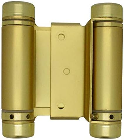 Photo 1 of **SEE NOTES**
3" Double Action Spring Hinge Saloon Door Hinge |Cafe Doors, Door Hinge for In & Out Doorway Swing, Commercial Grade Double Swing Hinge, Heavy Duty Door Hinge- Swinging Cafe Doors (Satin Brass, Qty-1)
