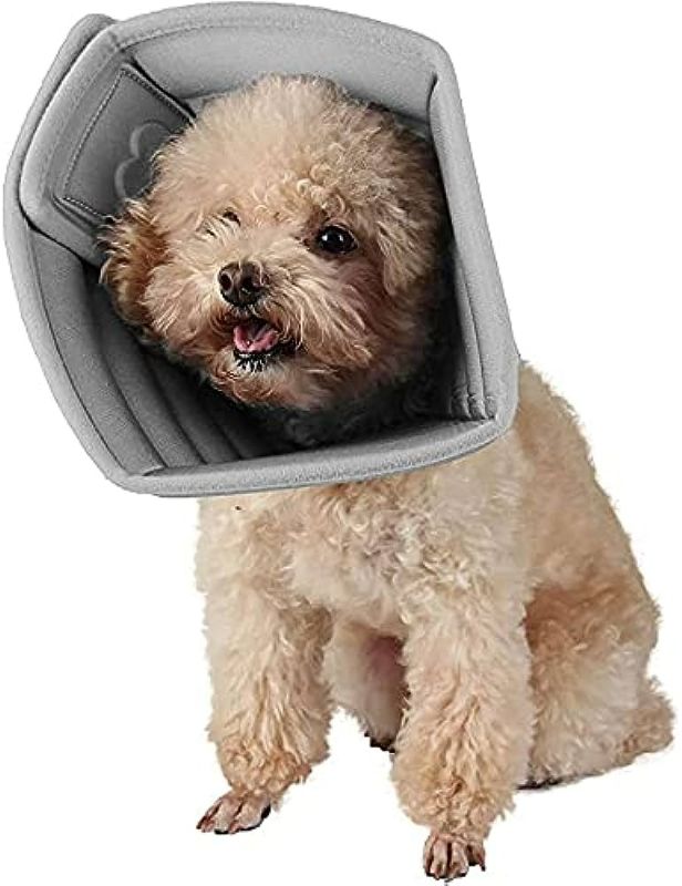 Photo 1 of (Bundle of 2) Due Felice Dog Recovery Cone Grey/Large