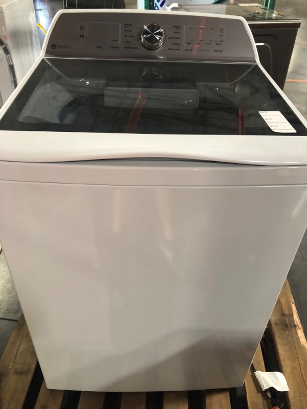 Photo 11 of ***USED AND DIRTY - POWERS ON - UNABLE TO TEST FURTHER***
GE 5.0 cu. ft. High-Efficiency Smart White Top Load Washer with Microban Technology, ENERGY STAR
