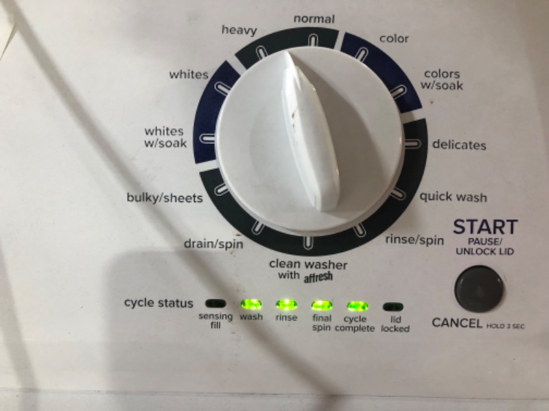 Photo 8 of **USED, HAS DAMAGE**  LARGE CAPACITY TOP LOAD WASHER WITH HIGH-EFFICIENCY AGITATOR