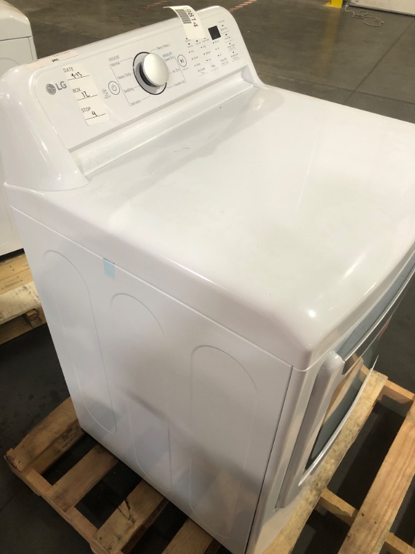 Photo 8 of **LIKE NEW, UNABLE TO TEST** MISSING POWER CORD LG 7.3 cu. ft. Ultra Large Capacity Electric Dryer with Sensor Dry Technology