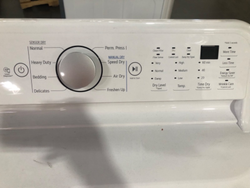 Photo 5 of **LIKE NEW, UNABLE TO TEST** MISSING POWER CORD LG 7.3 cu. ft. Ultra Large Capacity Electric Dryer with Sensor Dry Technology