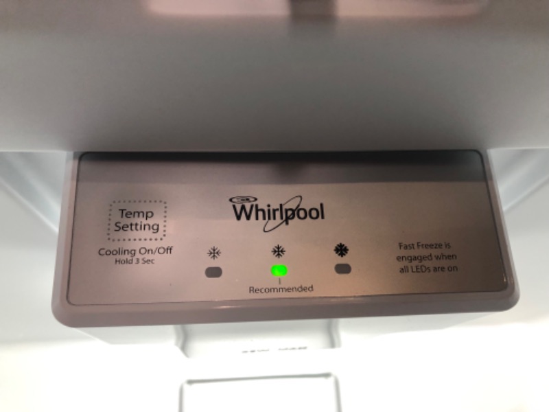 Photo 2 of **USED, TESTED POWERS ON  Whirlpool 17.7-cu ft Frost-free Upright Freezer (White)