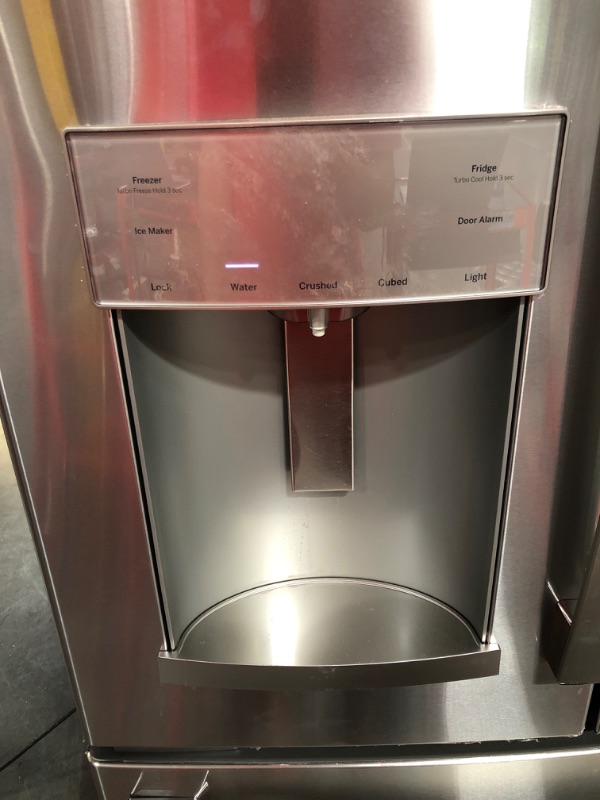 Photo 5 of GE 27.7 cu. ft. French Door Refrigerator in Fingerprint Resistant Stainless Steel, ENERGY STAR