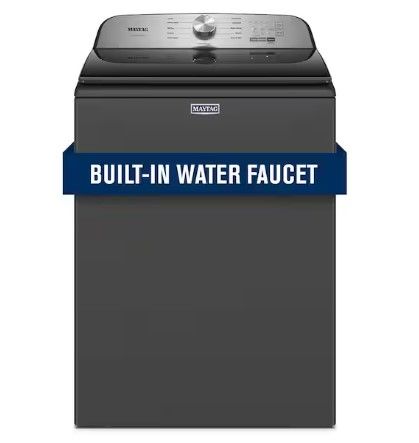 Photo 1 of Maytag 4.7 cu. ft. Pet Pro Top Load Washer in Volcano Black