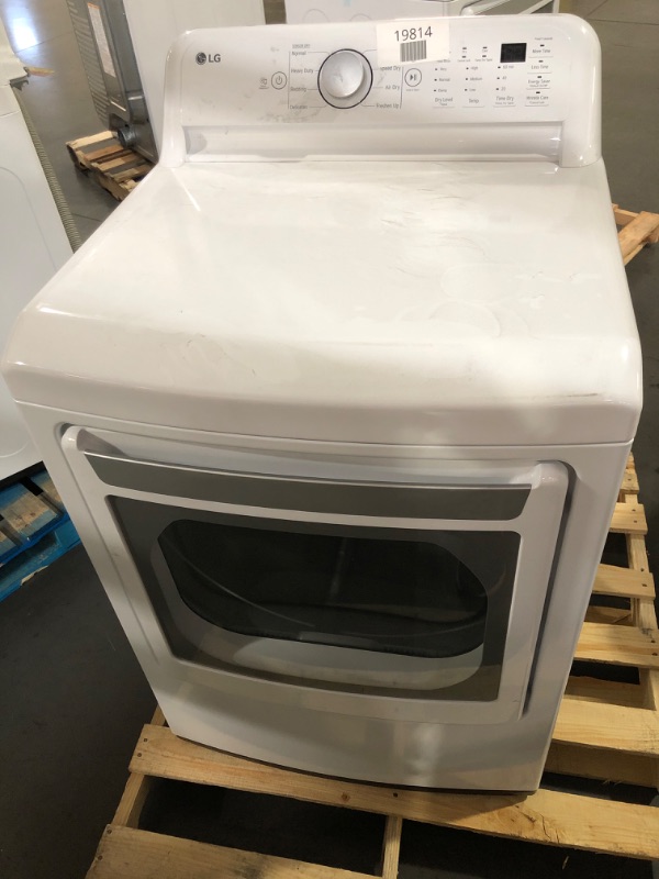 Photo 4 of LG 7.3 Cu. Ft. Vented Electric Dryer in White with Sensor Dry Technology