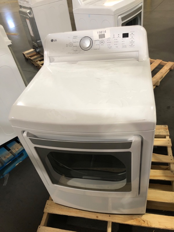 Photo 2 of LG 7.3 Cu. Ft. Vented Electric Dryer in White with Sensor Dry Technology