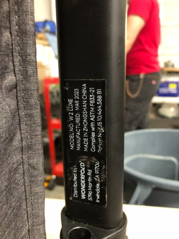 Photo 9 of ***FOR PARTS ONLY, NO BOX USED - SEE NOTES***
WONDERFOLD W2 Luxe Double Stroller Wagon Charcoal Gray, ?33 x 22 x 22 inches