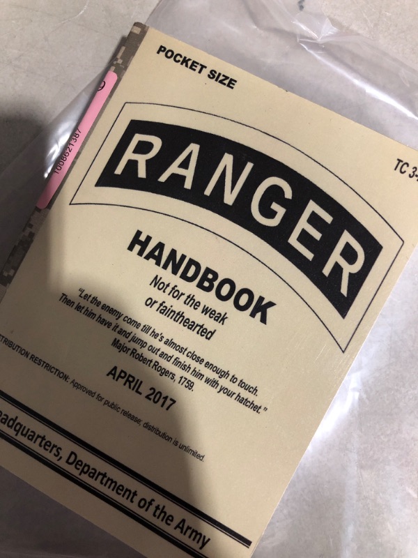 Photo 2 of * used *
Ranger Handbook: Training Circular TC 3-21.76