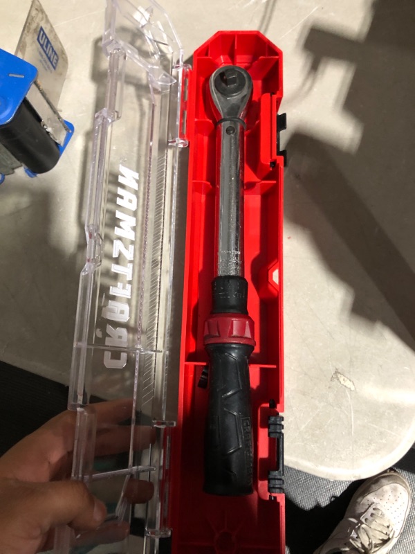 Photo 1 of (USED AND BROKEN HANDLE FOR PARTS) CRAFTSMAN Torque Wrench, SAE, 3/8-Inch Drive (CMMT99433)
