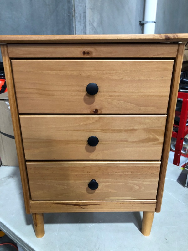 Photo 1 of * used item * see all images *
Walker Edison Traditional Wood 3 Drawer Nightstand, 18 Inch, Caramel & Traditional Wood 1 Drawer Nightstand
