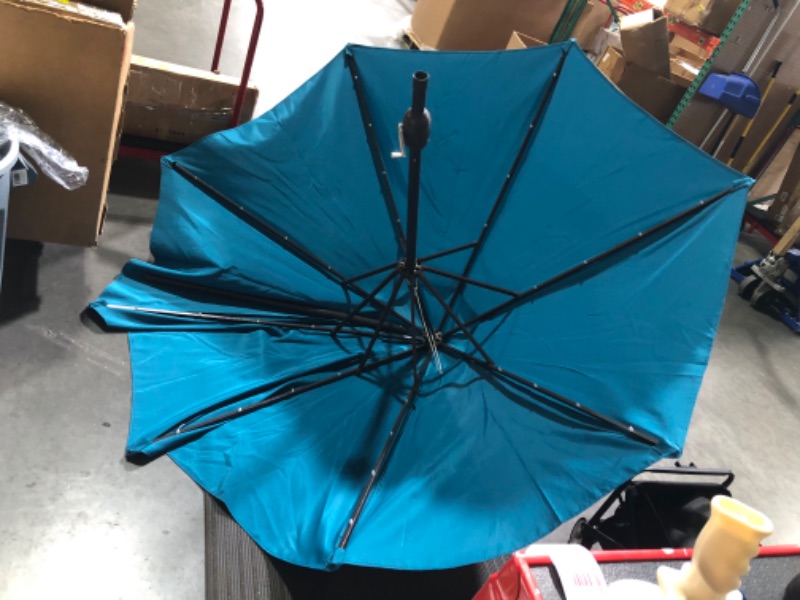 Photo 5 of  9' Outdoor Patio Umbrella (Cerulean)