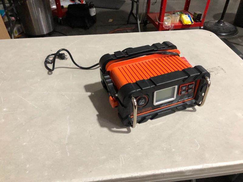 Photo 5 of (USED)BLACK+DECKER BC25BD Fully Automatic 25 Amp 12V Bench Battery Charger/Maintainer with 75A 