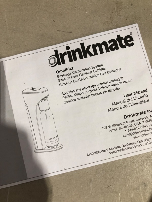 Photo 4 of * used item * incomplete * sold for parts *
Drinkmate Soda Maker