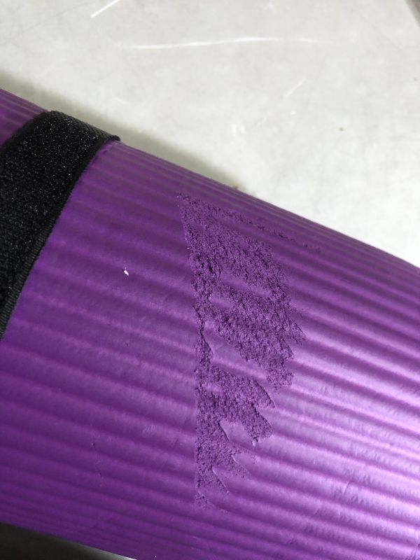 Photo 3 of ***DAMAGED - SEE NOTES***
Gaiam Essentials Thick Yoga Mat Fitness & Exercise Mat 72"L x 24"W x 2/5 Inch Thick Purple