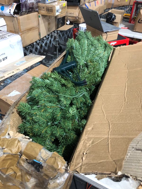 Photo 3 of ***see notes***National Tree Company Pre-Lit 'Feel Real' Artificial Full Downswept Christmas Tree, 4.5 Ft