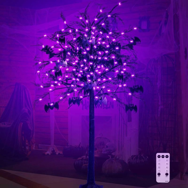 Photo 1 of * It's also 5 ft tall * does not have american plug *
[2 Pack 8 Modes] Halloween Tree