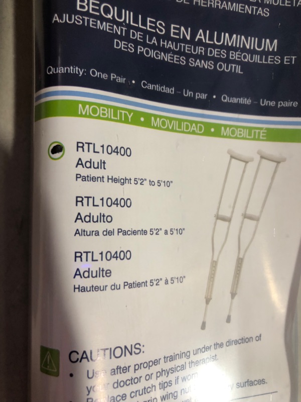 Photo 5 of BodyMed Aluminum Crutches