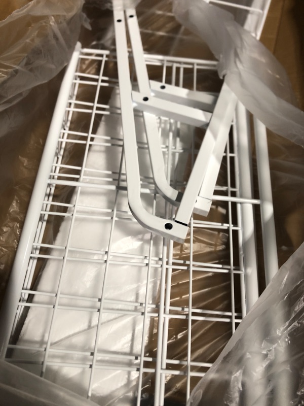 Photo 3 of * missing instructions *
Rubbermaid Configurations Sliding Basket for Closet Drawer Organization, Sturdy Slide Out Basket, White White Sliding Wire Basket