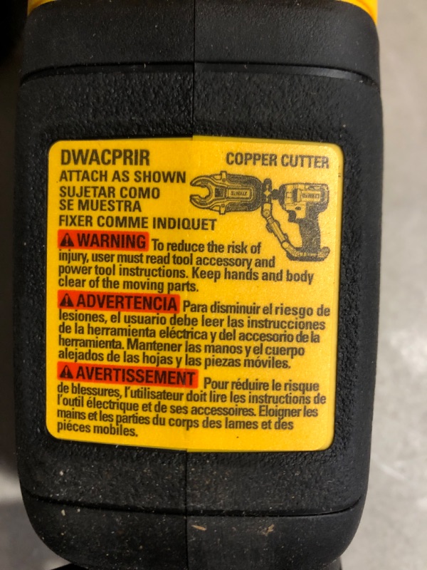 Photo 4 of **NONREFUNDABLE**FOR PARTS OR REPAIR**SEE NOTES**
DEWALT IMPACT CONNECT Copper Tubing Cutter with Brace Bracket (DWACPRIR)