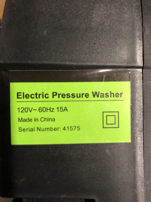 Photo 8 of * important * see clerk notes * 
PowRyte Electric Pressure Washer