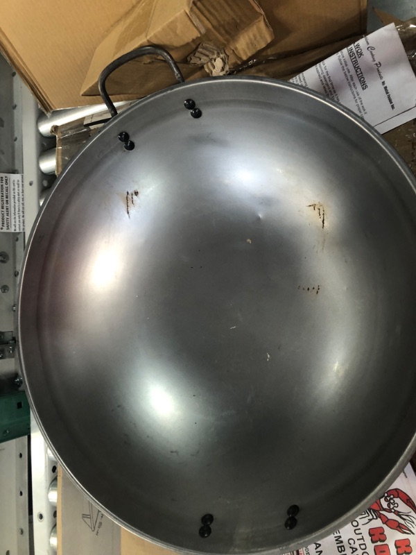 Photo 2 of *MINOR DAMAGE SEE PHOTO*King Kooker inch Portable Propane Outdoor Cooker with 18 inch Steel Wok, Size: Black