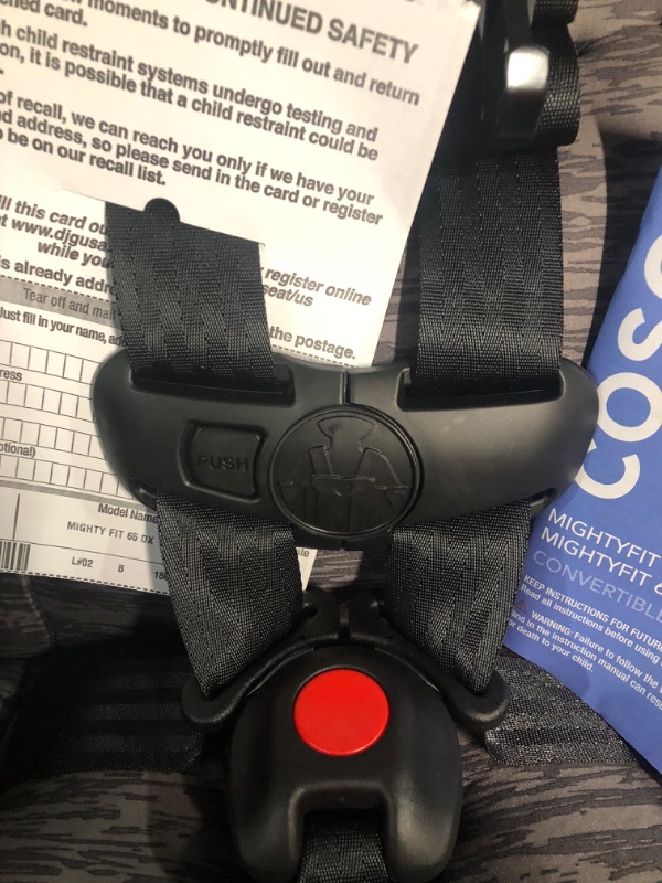 Photo 3 of Cosco Mighty Fit 65 DX Convertible Car Seat (Heather Onyx Gray)