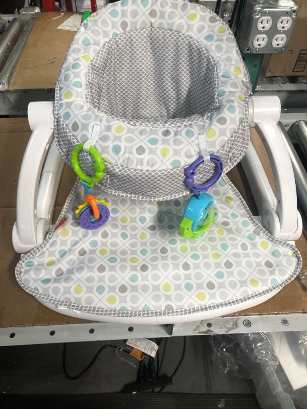 Photo 2 of Fisher-Price Portable Baby Seat with Toys, Baby Chair for Sitting Up, Sit-Me-Up Floor Seat, Honeydew Drop