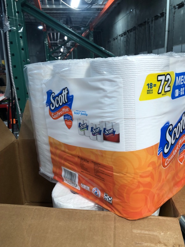 Photo 2 of *NEW*Scott Comfort Plus Toilet Paper (425-Sheets per Roll 18 Rolls per Pack), White