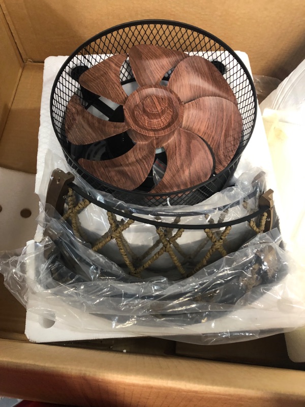 Photo 1 of *STOCK PHOTO FOR REFERENCE* FABULIS Rustic Ceiling Fans with Lights, e Wood-FB
