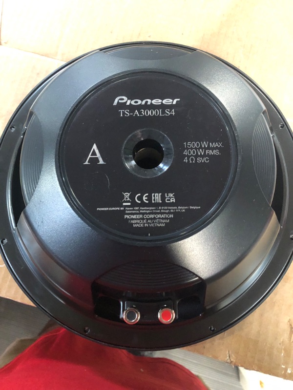 Photo 3 of PIONEER TS-A3000LS4 12" Shallow-Mount Subwoofer with 1,500 Watts Max. Power