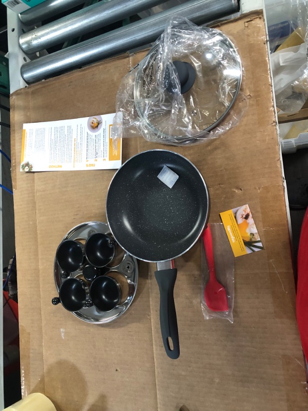 Photo 2 of *LIKE NEW* Eggssentials 2 IN 1 Egg Pan & Egg Poacher Pan