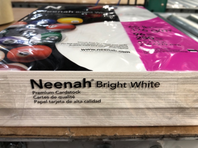 Photo 3 of Neenah 8-1/2 in. X 11 in. 65 lbs. Bright White Card Stock (250 Sheets/Pack)