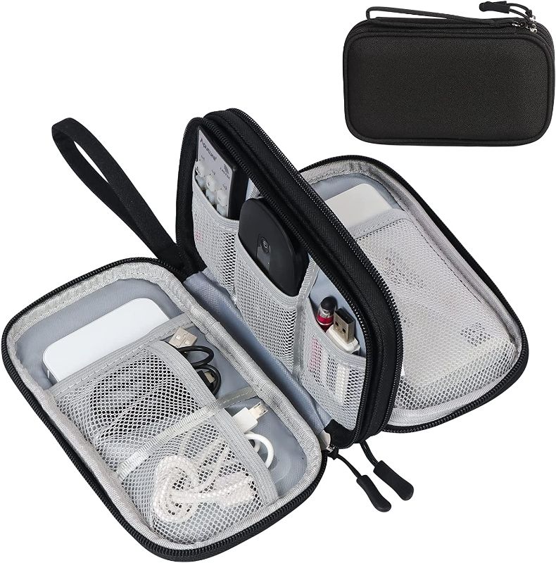 Photo 1 of FYY Electronic Organizer, Travel Cable Organizer Bag Pouch Electronic Accessories Black
