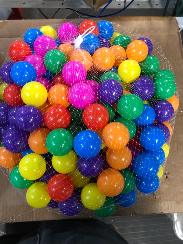 Photo 2 of *NEW IN PACKAGING*Playz 50 Soft Plastic Mini Ball Pit Balls w/ 8 Vibrant Colors