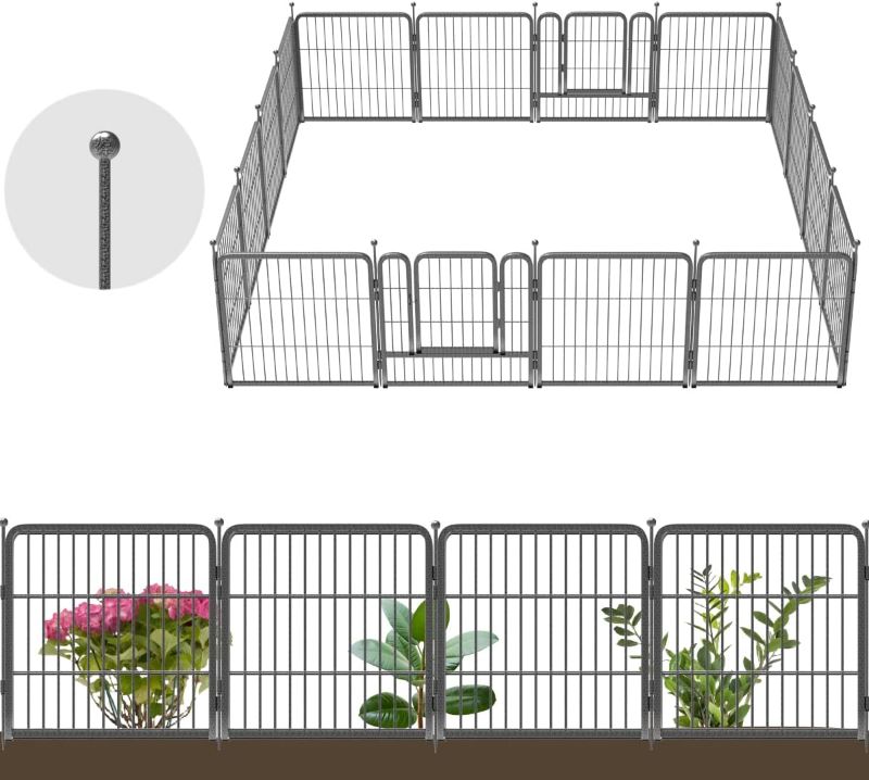 Photo 1 of *NEW* FXW Garden Fence 16 Packs 33ft (L)×24in (H) (14 Panels+2 Gates)