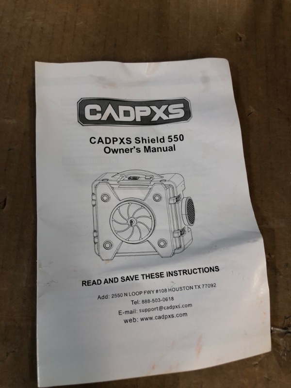 Photo 4 of CADPXS 550CFM Air Scrubber HEPA Air Filtration System