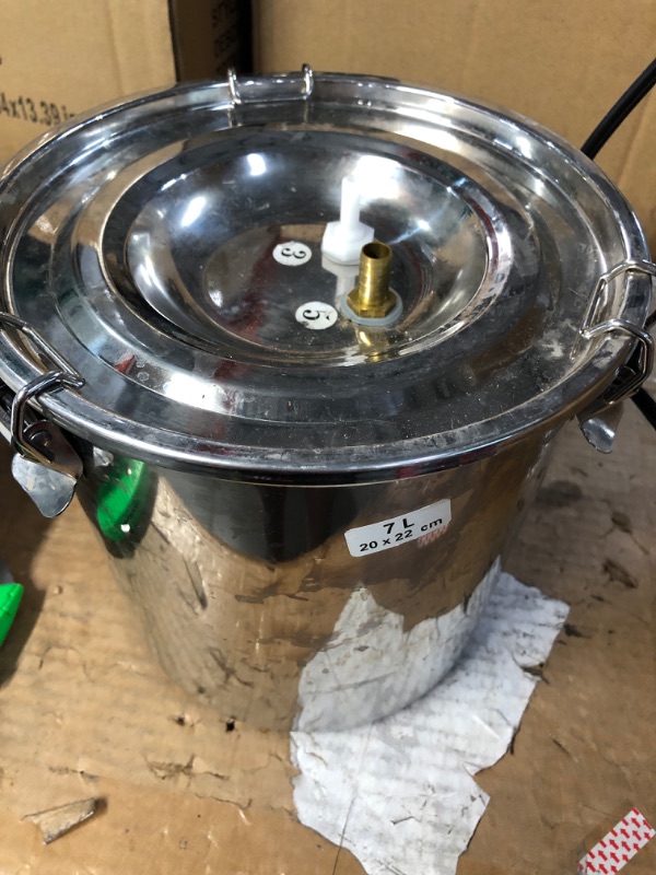 View 2 of Franc Moody 3L Cow Milking Machine Portable Cow Pump Milk Machine, Automatic Cow Milker Machine, Pulsation Vacuum Electric Suction Pump with 2 Teat Cups + 1 Stainless Steel Bucket