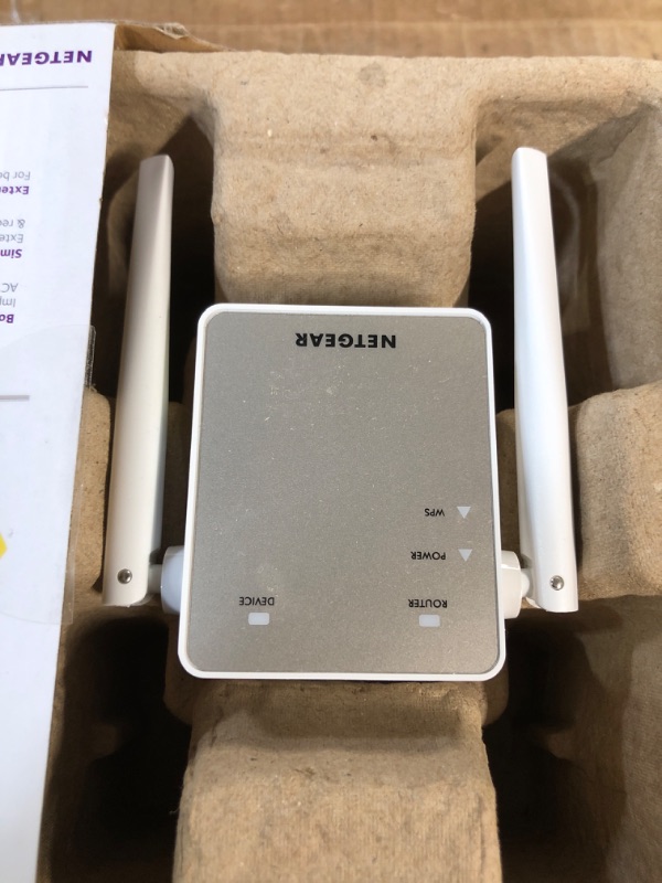 Photo 3 of NETGEAR Wi-Fi Range Extender EX6120 - Coverage Up to 1500 Sq Ft and 25 Devices with AC1200 Dual Band Wireless Signal Booster & Repeater (Up to 1200Mbps Speed), and Compact Wall Plug Design WiFi Extender AC1200