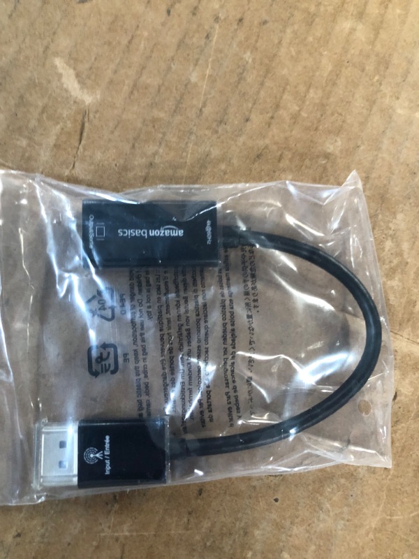 Photo 2 of Amazon Basics DisplayPort to HDMI Adapter (4k@60Hz) 4K/60Hz DisplayPort