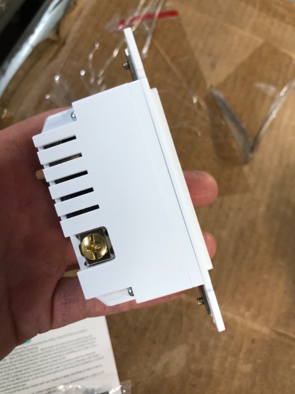 Photo 3 of Kasa Smart Plug KP200, In-Wall Smart Home Wi-Fi Outlet Works with Alexa, Google Home & IFTTT, No Hub Required, Remote Control, ETL Certified , White, 1 Pack Smart Outlet